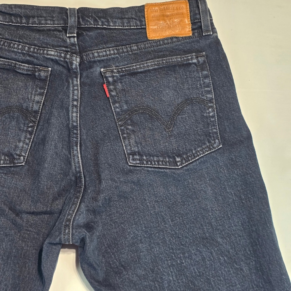 Levis Premium Wedgie Straight Jeans Dark Wash Button Fly 22861-0064 Womens 30 - Picture 10 of 16